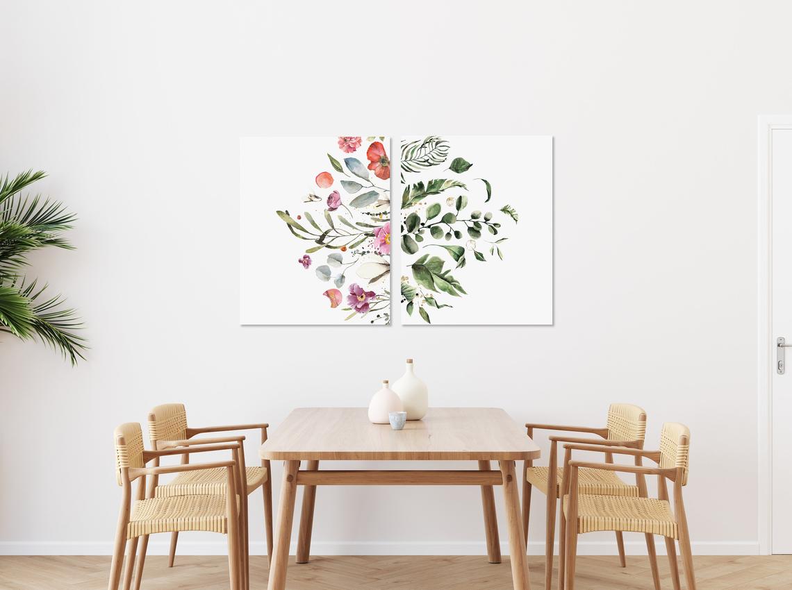 Cuadro Decorativo con Flores de 70×70 cm FL084 / Cuadros Modernos uy