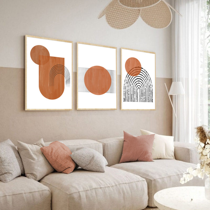 Set de 3 cuadros decorativos BH003 - Imagen 3