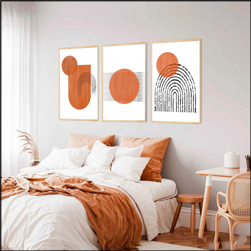 Set de 3 cuadros decorativos BH003