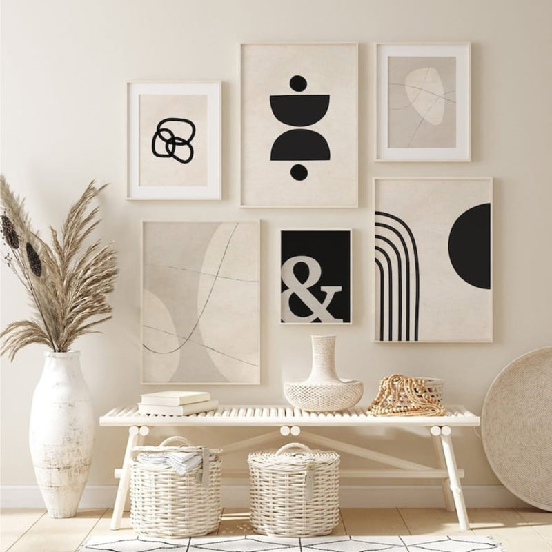 Set de 6 cuadros decorativos GL006 - Imagen 2