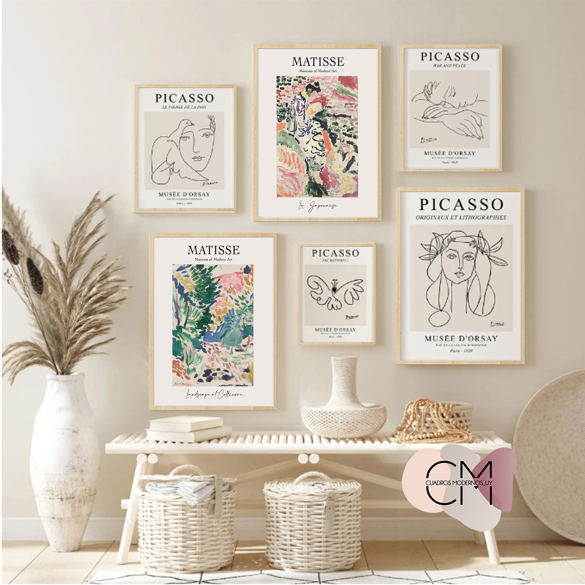 Set de 6 cuadros decorativos GL007 - Imagen 4