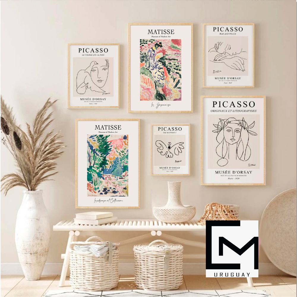 Set de 6 cuadros decorativos GL007