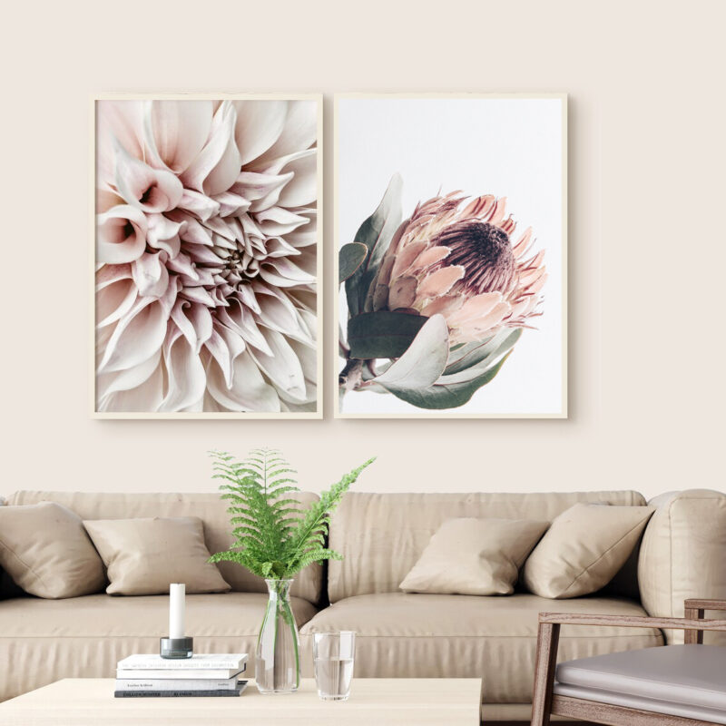 2 cuadros  Flores FL076