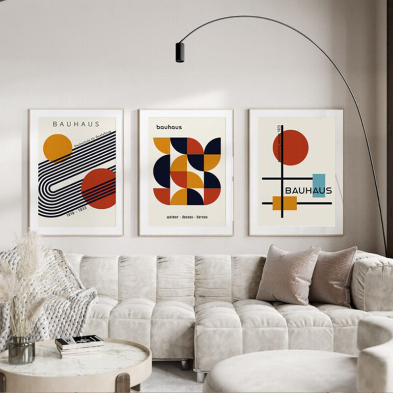 3 Cuadros Bauhaus PL009 - Imagen 3
