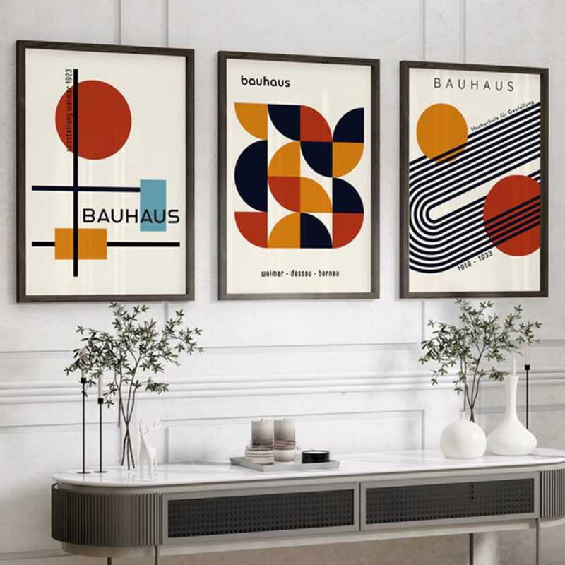 3 Cuadros Bauhaus PL009 - Imagen 2