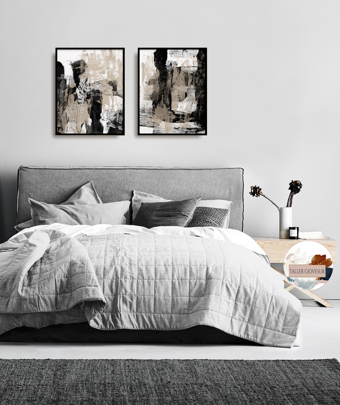 Set de 2 cuadros decorativos MS003