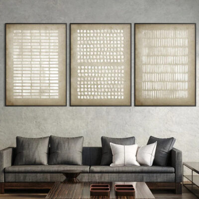 Set de 3 cuadros en Lienzo AB156