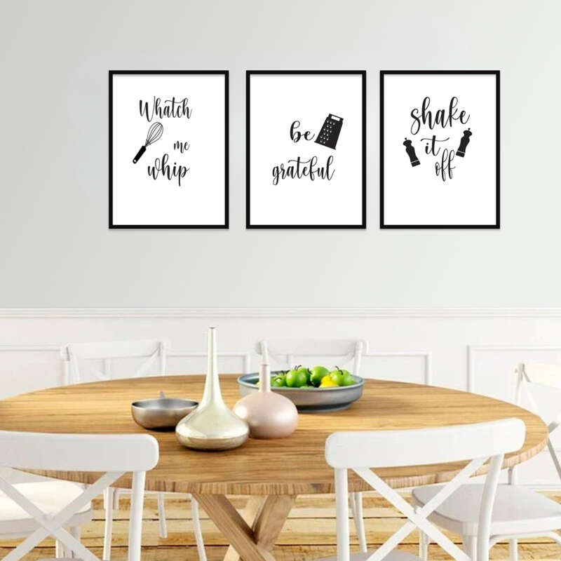 Set de 3 cuadros para baño y cocina, foto 3