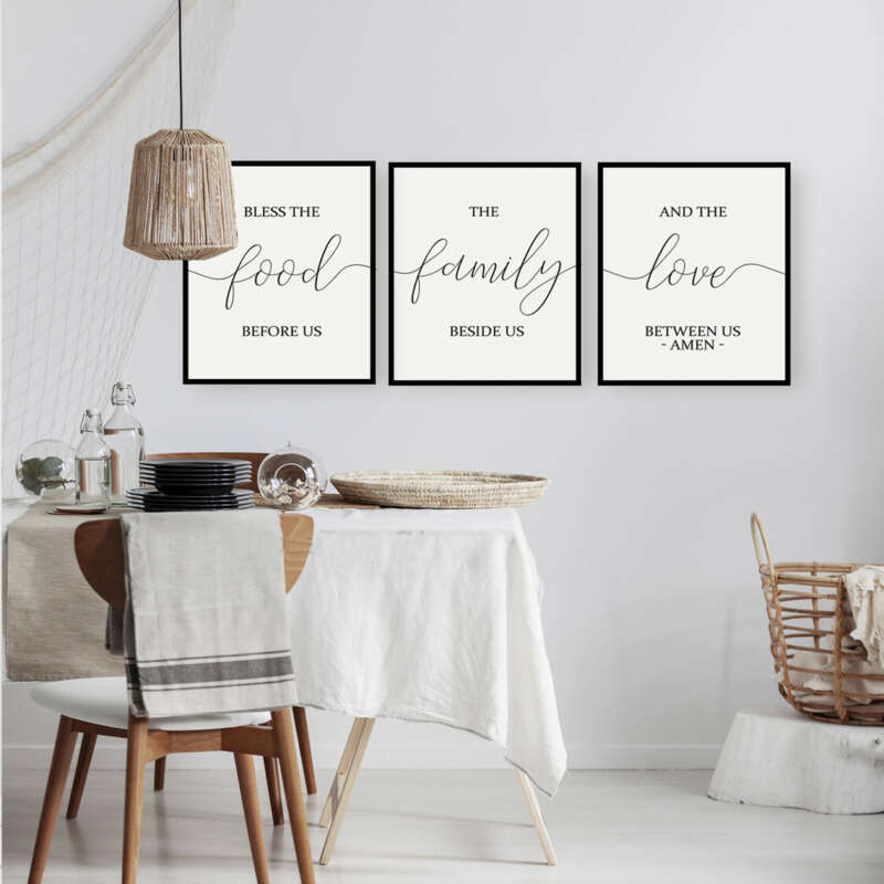 Set de 3 cuadros para baño y cocina, foto 3