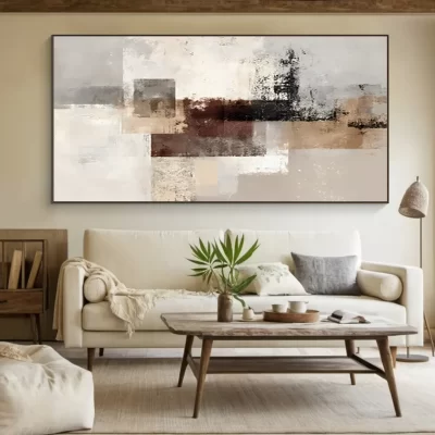 Cuadro abstracto impreso en lienzo