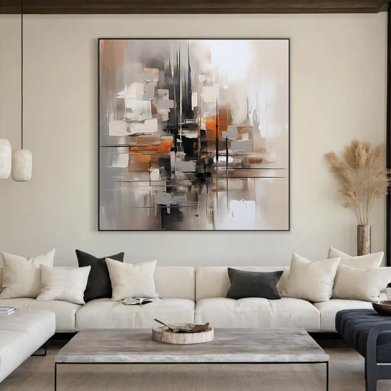 cuadro abstracto impreso en lienzo/ canvas
