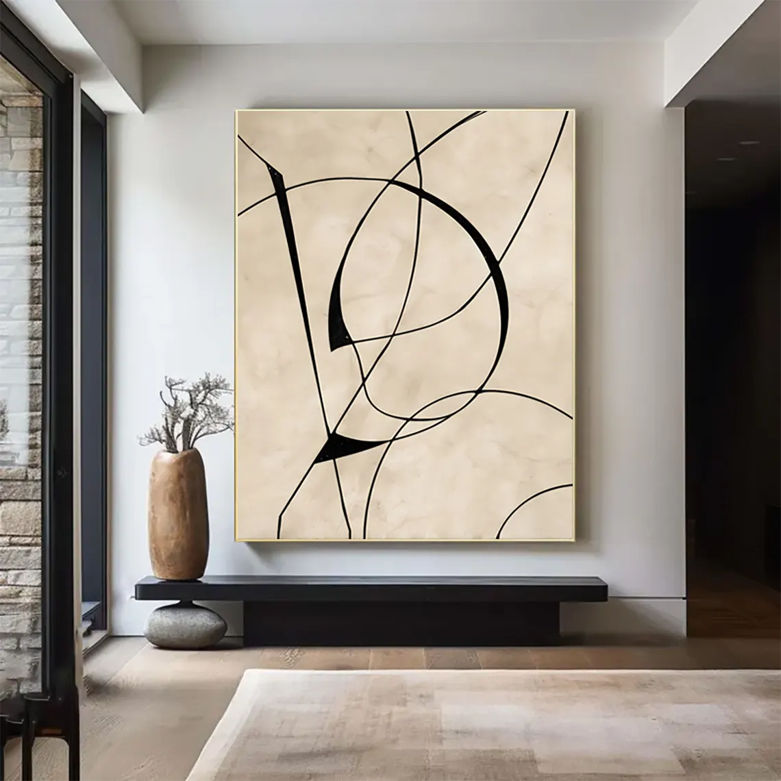 Cuadro abstracto impreso en lienzo