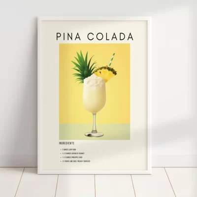 CUADRO CON PIÑA COLADA