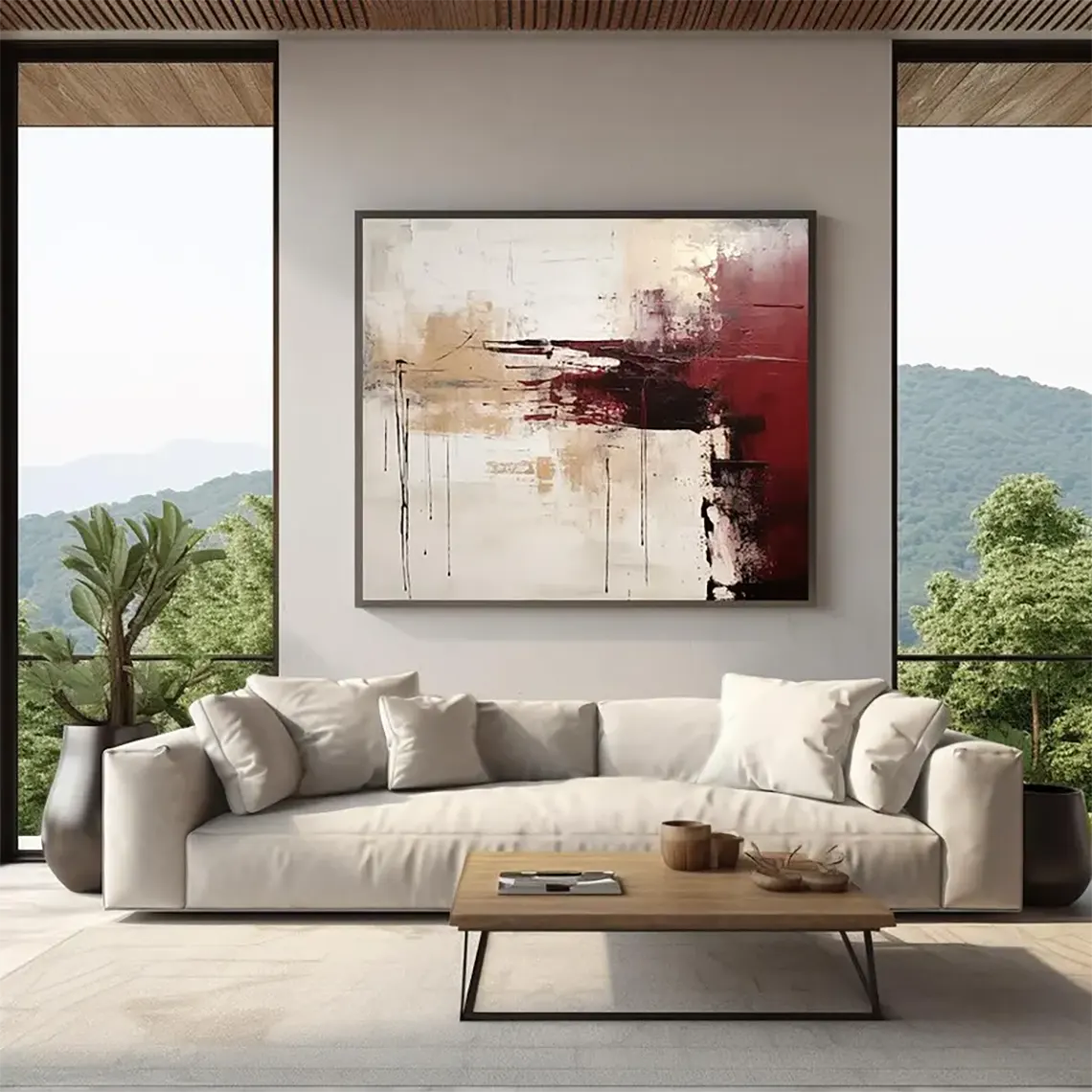 CUADRO ABSTRACTO IMPRESO EN LIENZO