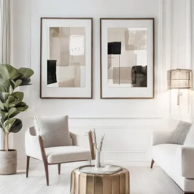 2 Cuadros en Lienzo AB194B