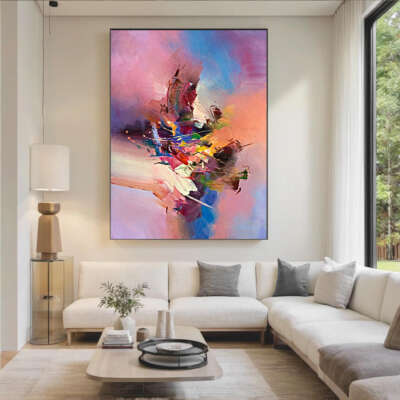 Cuadro abstracto impreso en lienzo