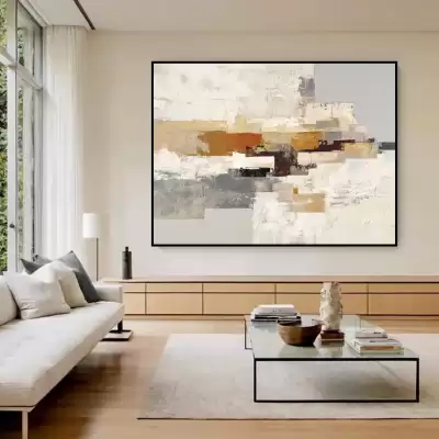 Cuadro abstracto impreso en lienzo