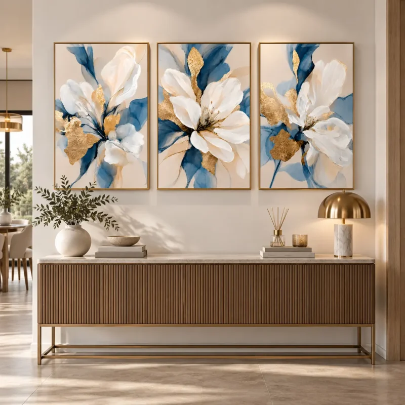 Set de 3 cuadros con flores, foto 3